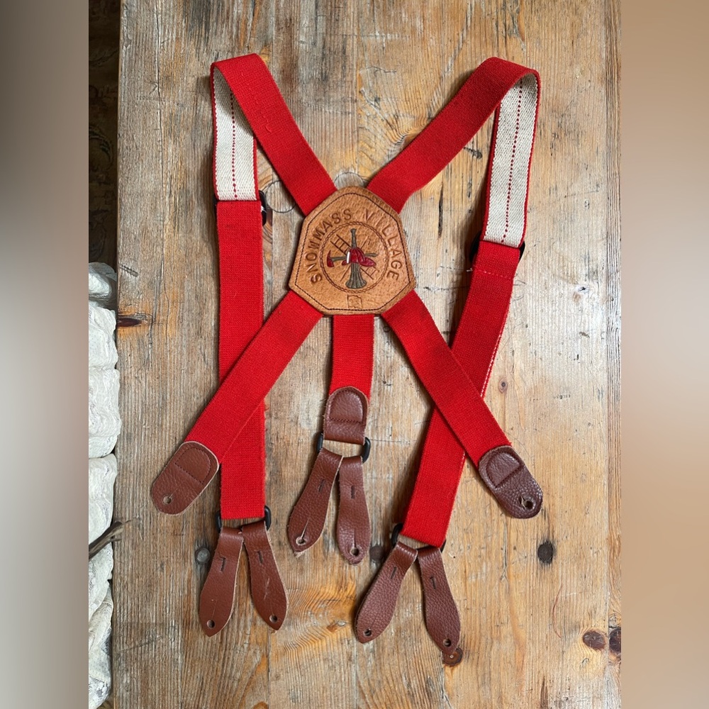 VTG Snowmass Village Fireman Tab Suspenders